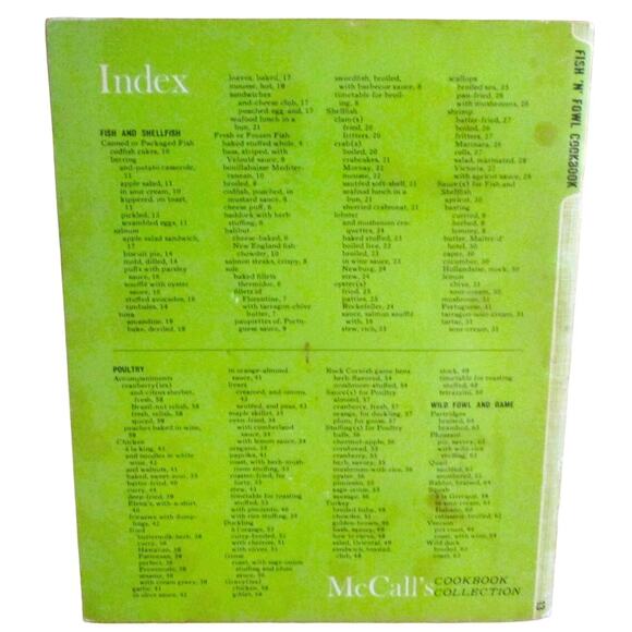 McCall's Fish and Fowl Cookbook 1965 Recipes Shellfish Goose Duck Turkey Chicken - Picture 8 of 8